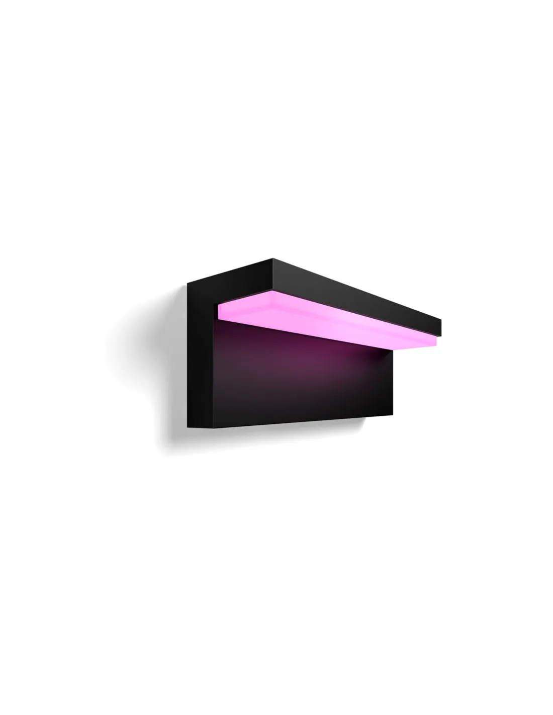 Applique murale LED d'extérieur intelligente Nyro noir 13,5W | leonleds