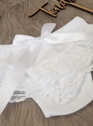 Baby girl lace ruffle bloomers