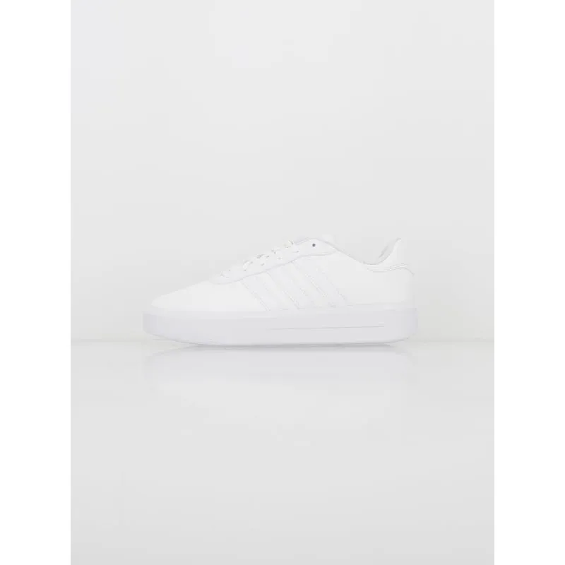 Adidas women's white grey sneakers court platform - wimod.