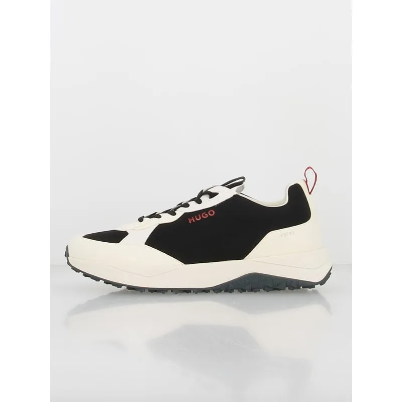 Hugo wimod men's black and white running sneakers