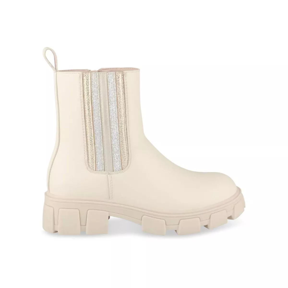 Beige Women's Skull Boots