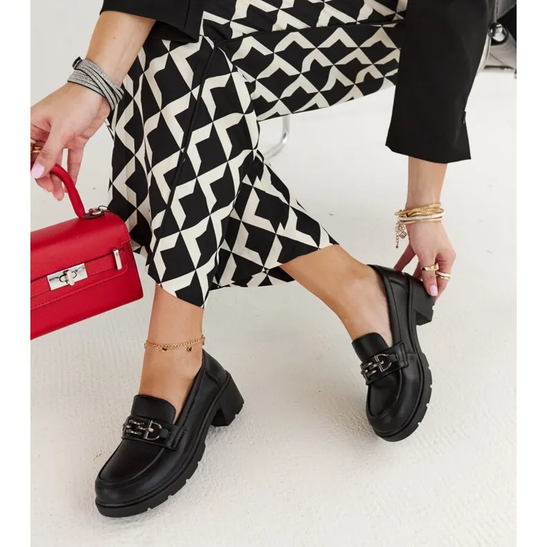 Black Vegan Leather Moccasins by Lyyli - Black