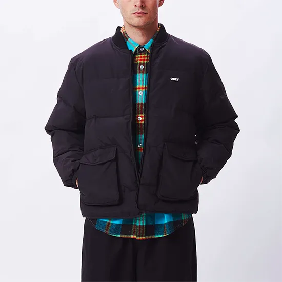 BLOUSON OBEY CHARLIE JACKET BLACK - Hutchis
