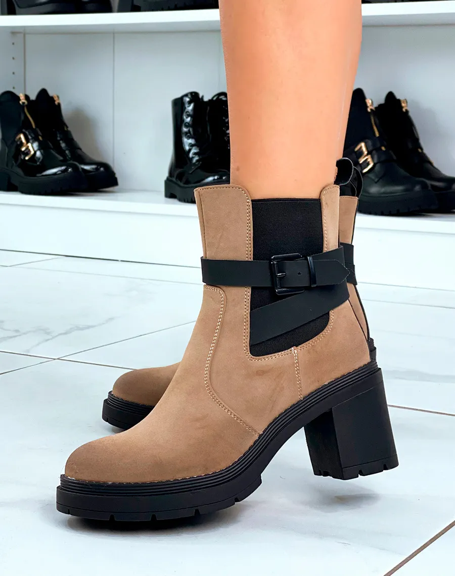 Beige Suede Ankle Boots: Trendy Style for Your Feet