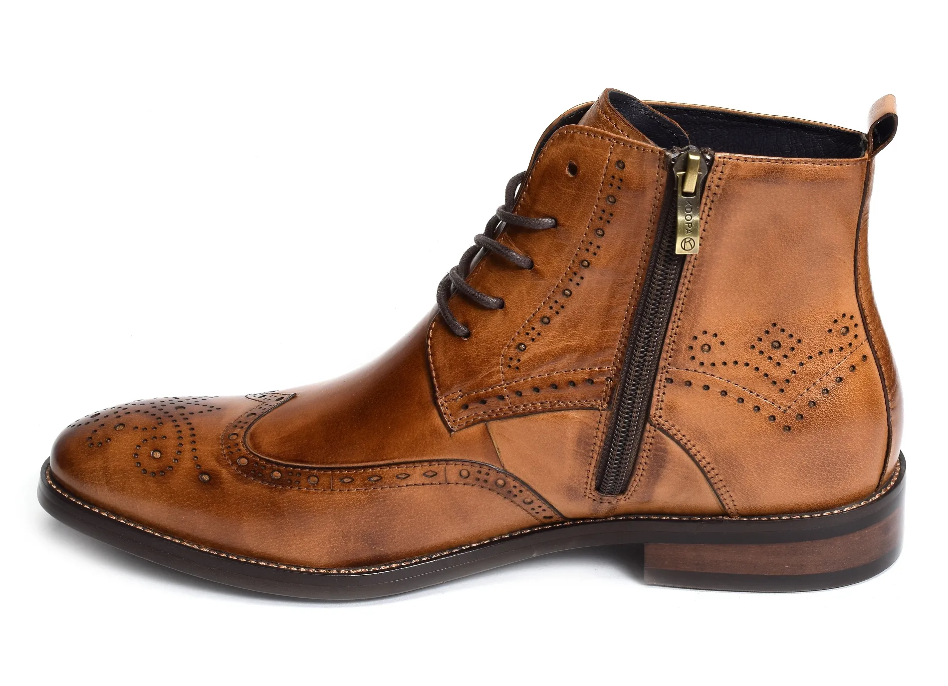 Cognac Lokas Boots by Kdopa