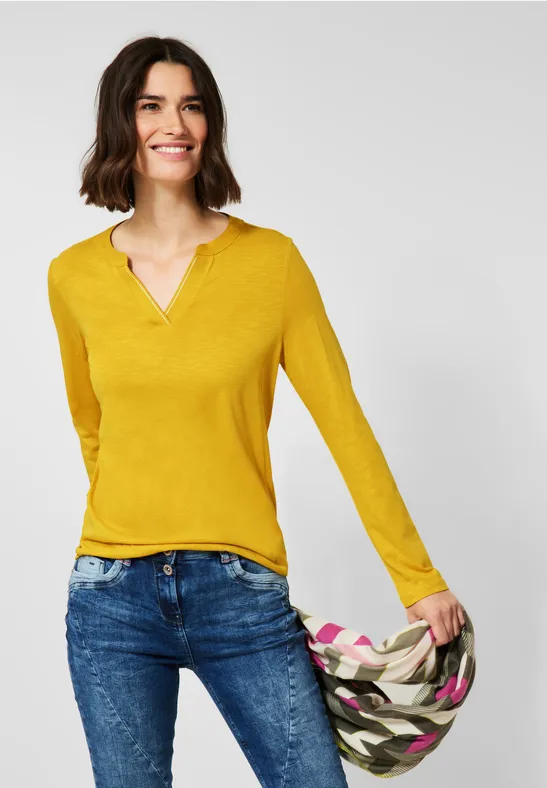 CECIL T-shirt tunique de couleur unie 