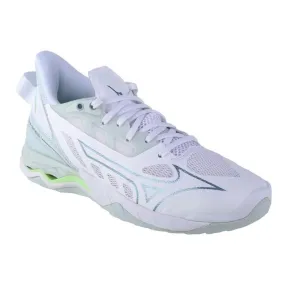 White Mizuno Wave Mirage 5 Shoes