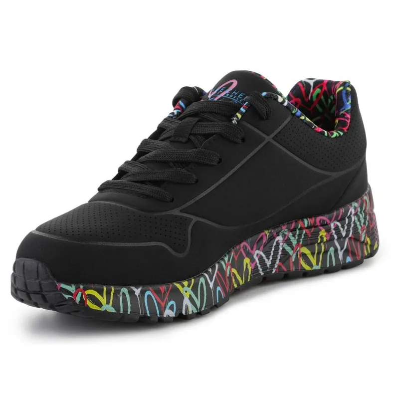 Black Skechers Lovely Luv Jr 314976L-BKMT Shoes
