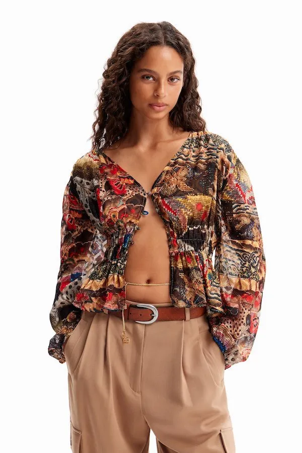 Chemise effet plumetis Desigual by Lacroix