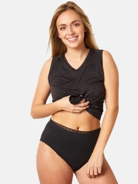 FRIDA High-Waisted Period Panties - Pomm'Poire - Black