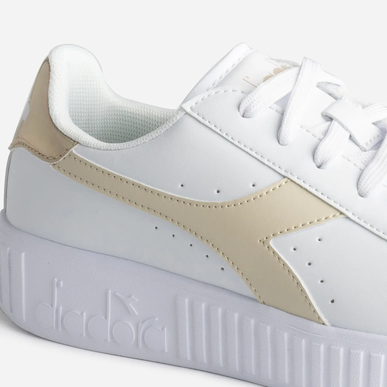 DIADORA white and beige tennis shoes - Sport sneakers at ERAM