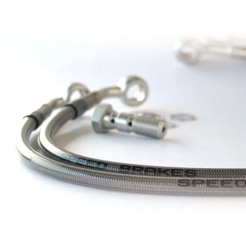 Durite de frein arrière d'aviation SPEEDBRAKES carbone/raccord rouge Suzuki GSX 1100 ES