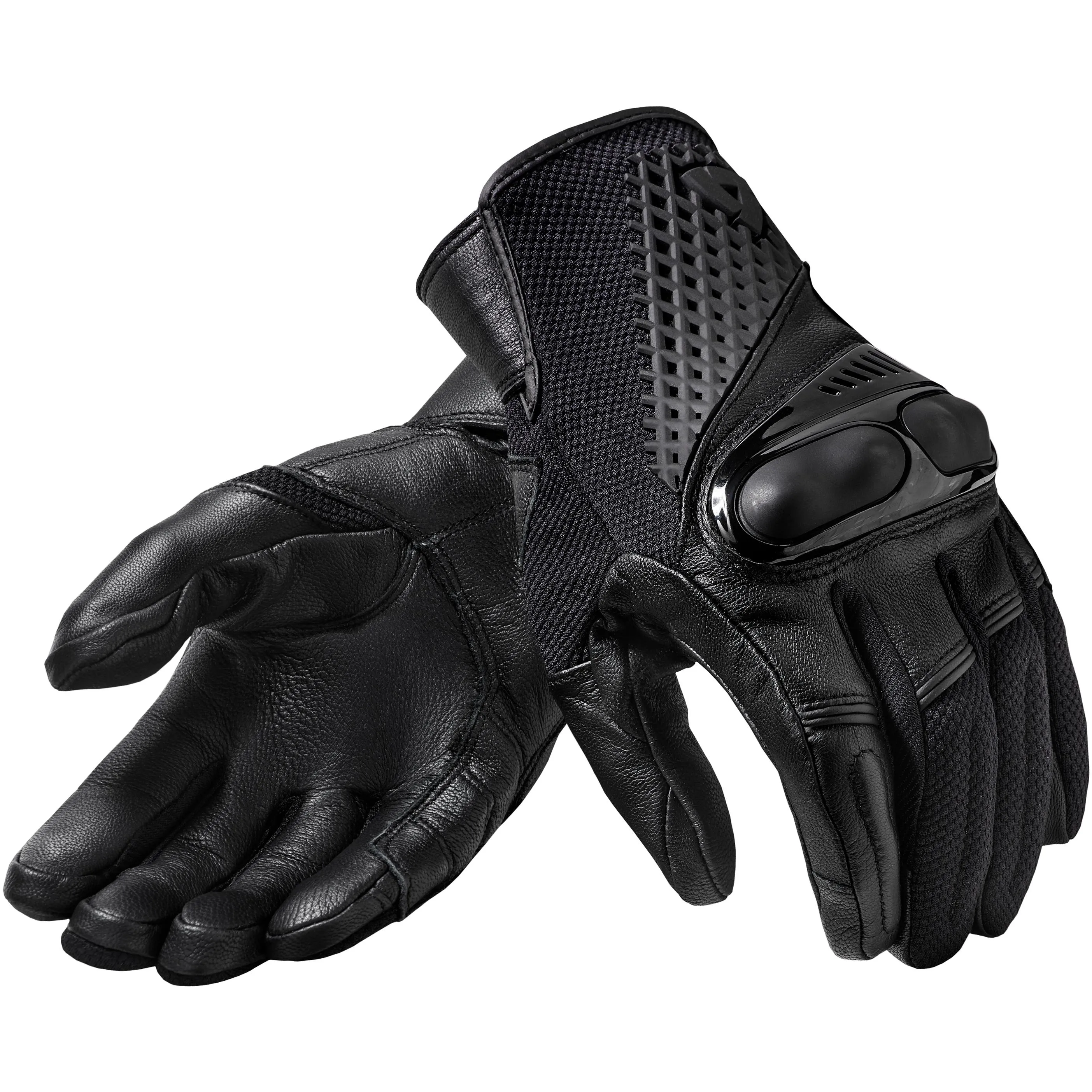 Maxxess.fr Black REVIT ECHO Motorcycle Gloves - Summer Gloves