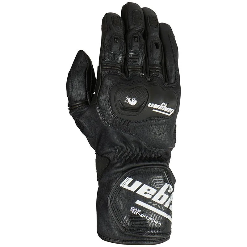 Maxxess.fr Black/White FURYGAN HIGGINS EVO Motorcycle Gloves - Racing Gloves