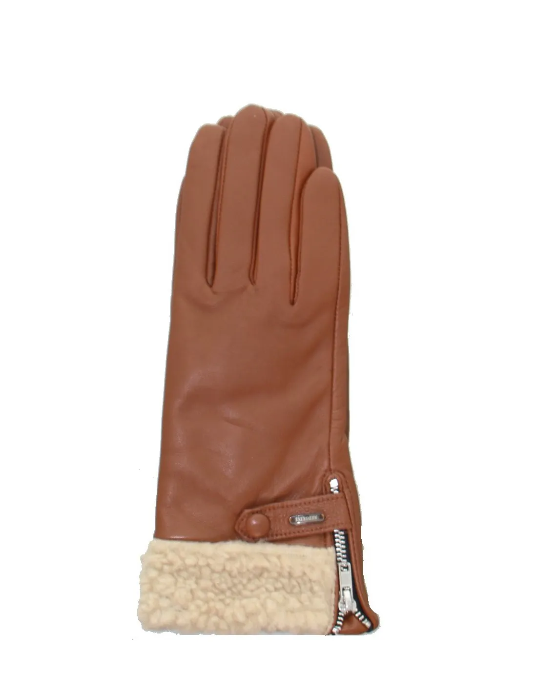 Leather Redskins Gloves, Camel Color, Reference 47473.