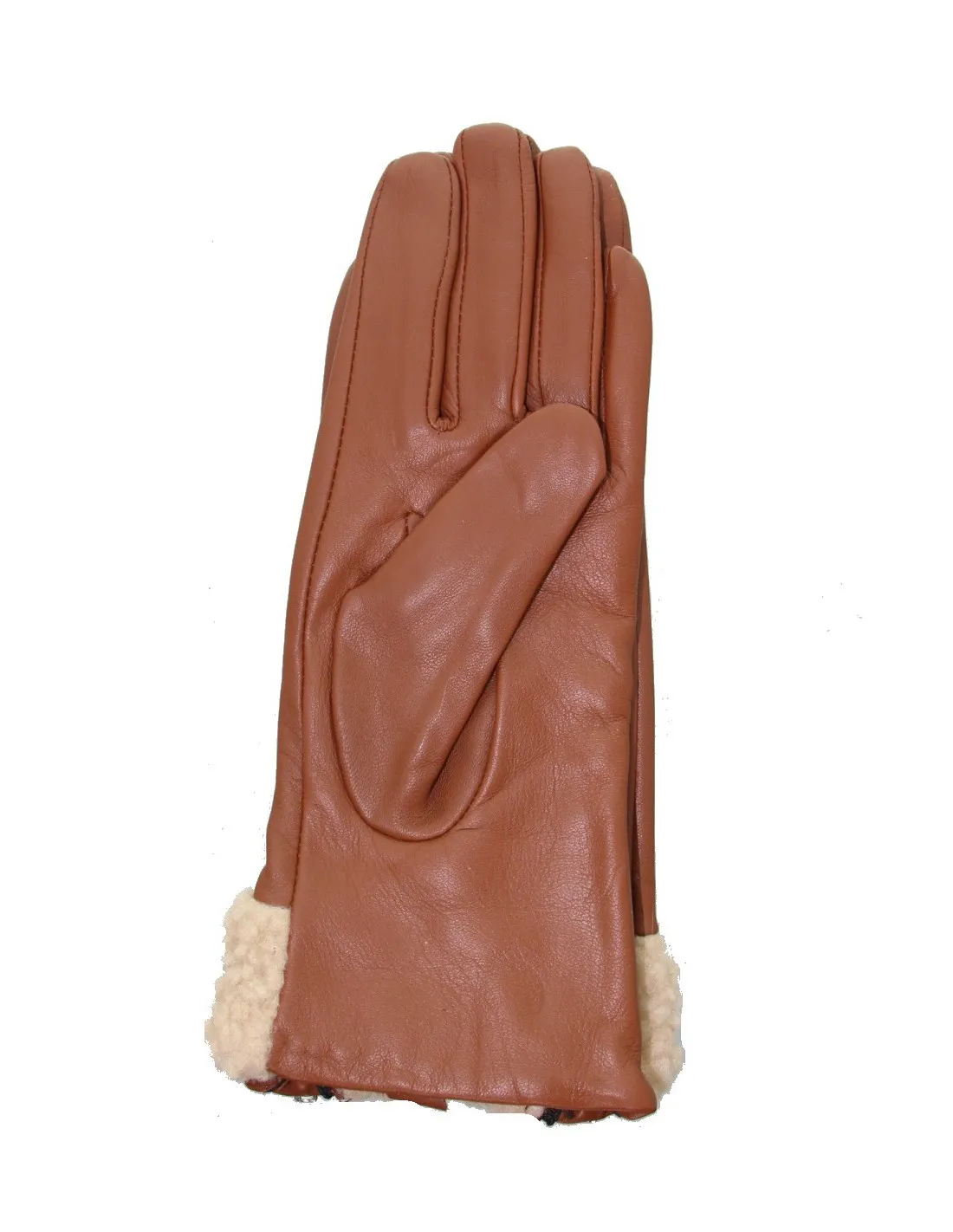 Leather Redskins Gloves, Camel Color, Reference 47473.