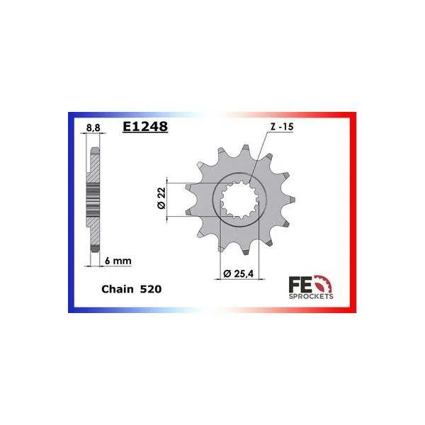 KIT CHAINE FE 420.MC '79/80 15X52 RX/XW.SR