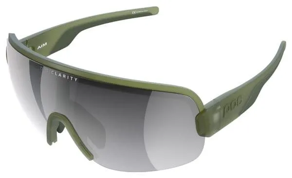 Lunettes POC Aim Epidote Vert Translucent - Verres Miroir Violet/Argent 