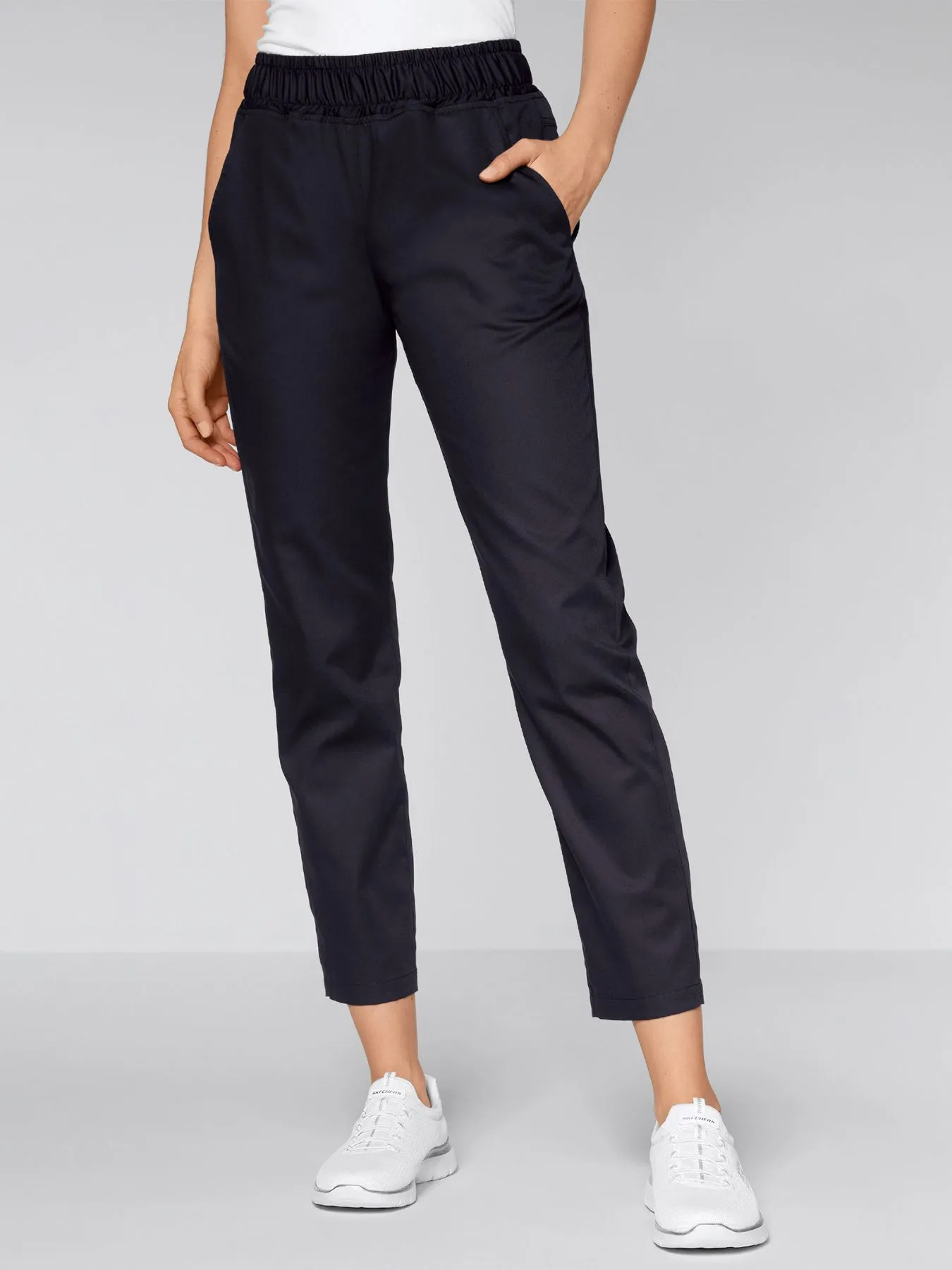 Comfortable wide stretch women's pants.