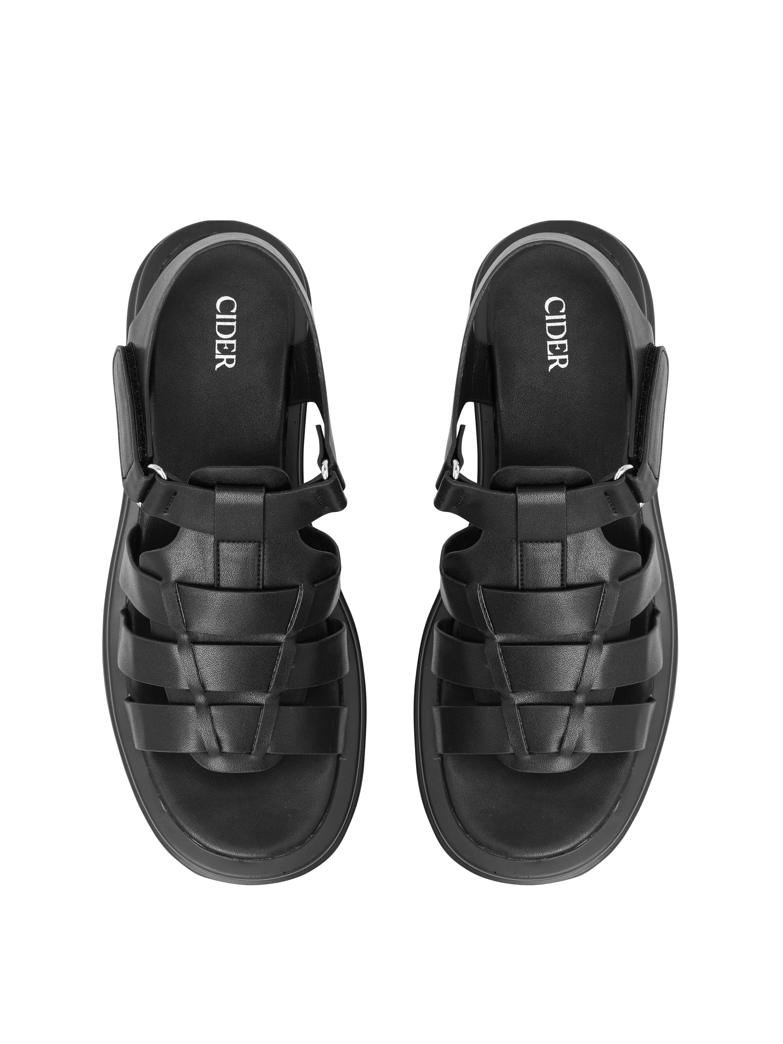 PU Open Toe Slingback Sandals