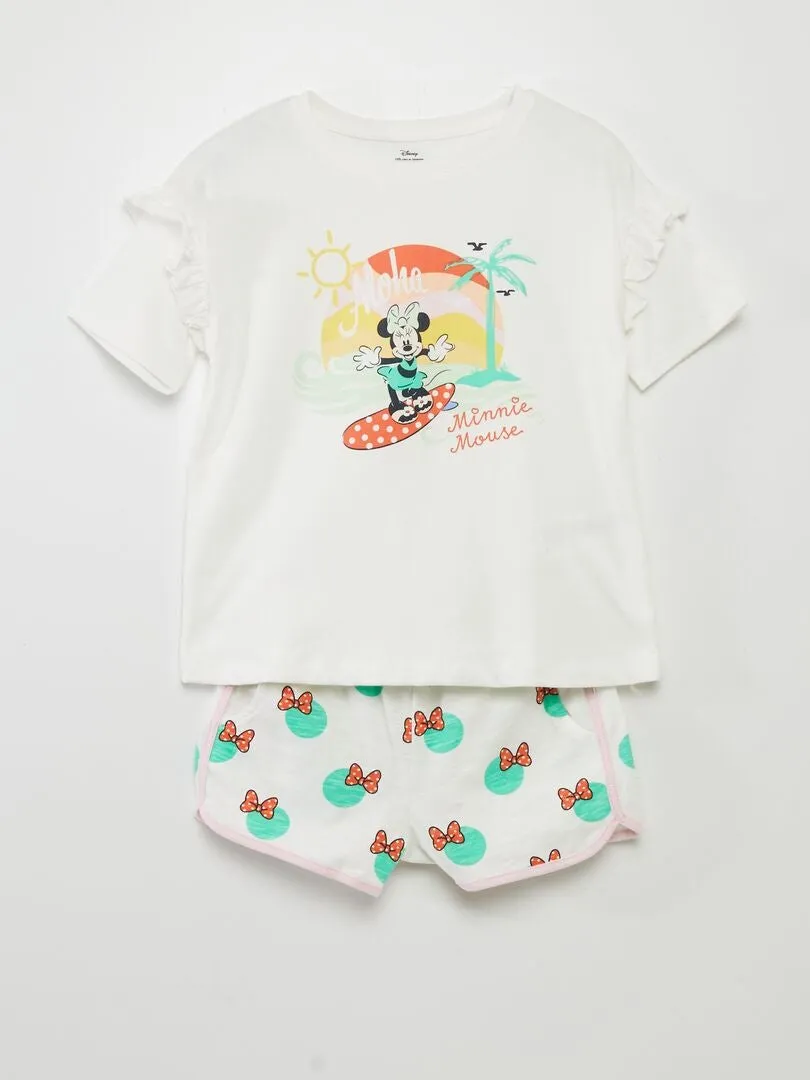 Pyjama 'Minnie' en jersey - 2 pièces - BEIGE