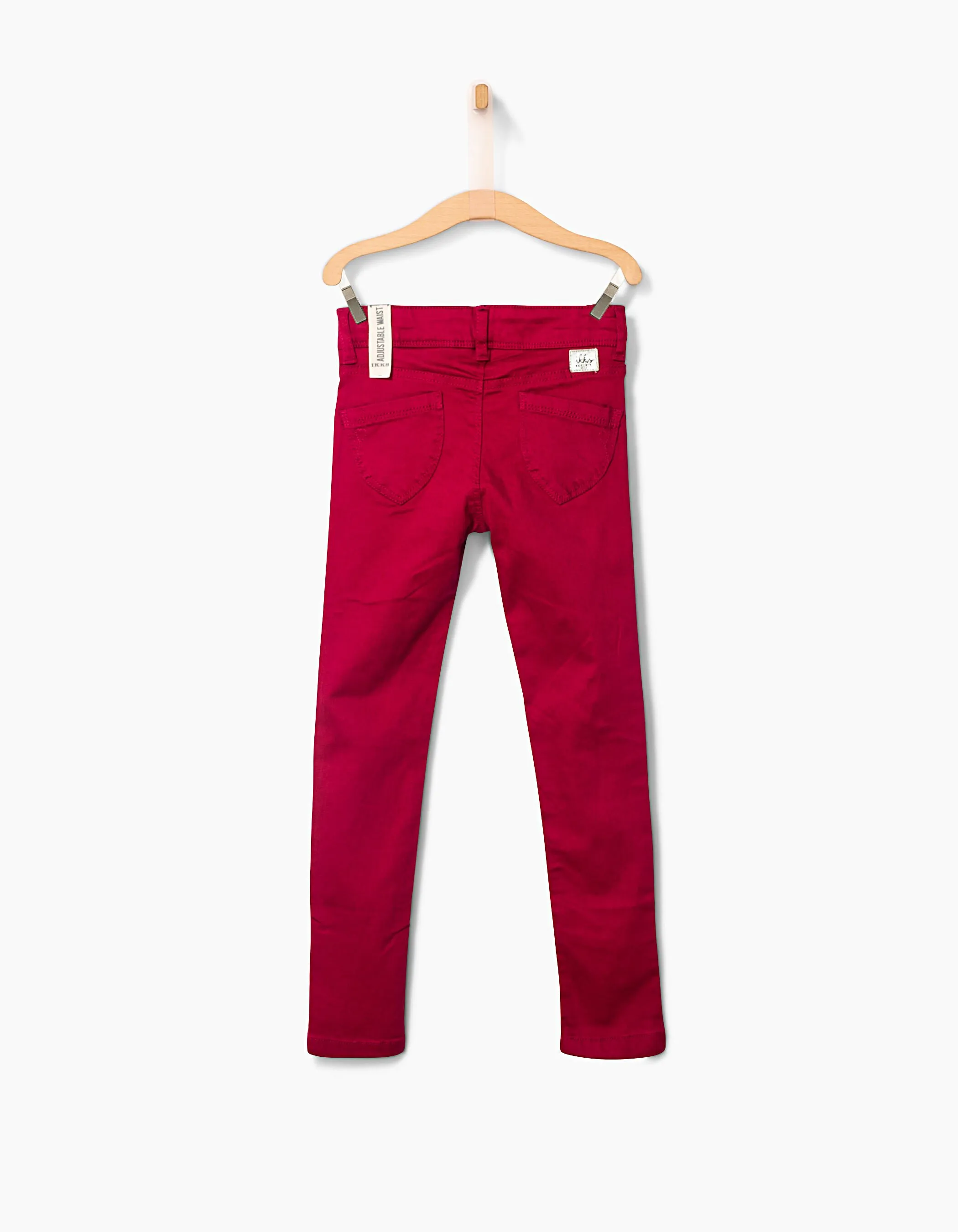 Red raspberry skinny pants for girls