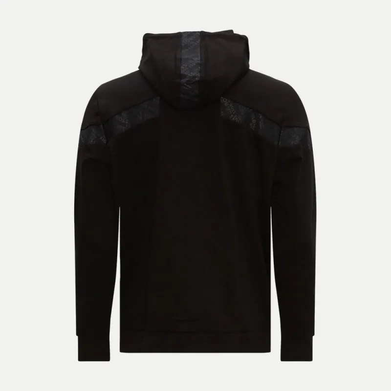 SAGGY MIRROR BOSS Black Zip-Up Hoodie