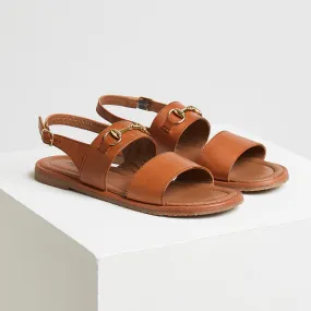 Flat Leather Women's Sandals