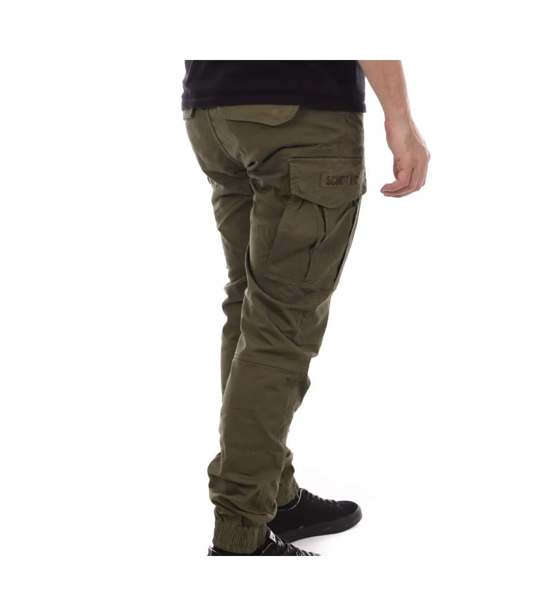 Schott Men's Relax Fit Khaki Cargo Pants