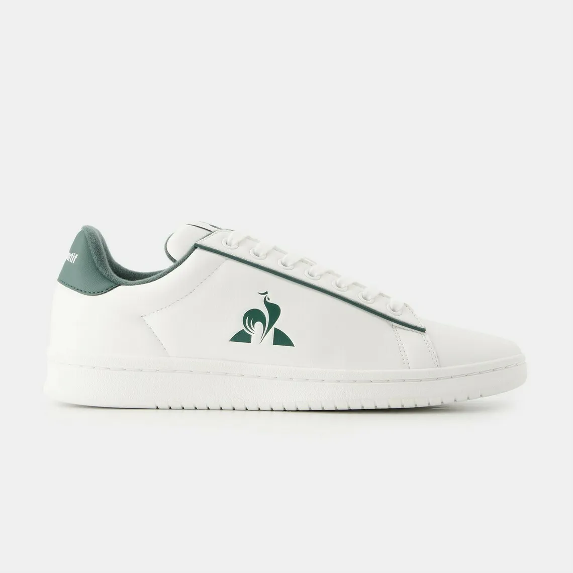 Sneakers blanc COURT CLEAN optical  en cuir | 3 Suisses