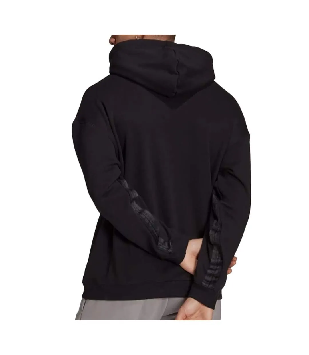 Adidas Black Men's R.y.v. Logo Hooded Sweatshirt