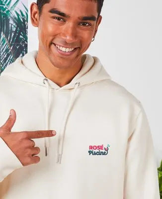Men's Rose Pink Embroidered Pool Sweatshirt