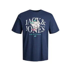 Wynn Navy Blue Cotton T-shirt | 3 Suisses