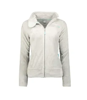 Light grey women's fleece jacket Geographical Norway Upaline